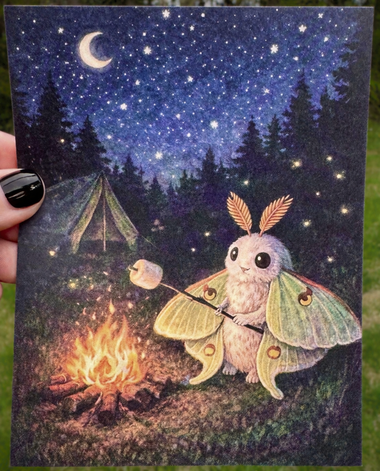Camping Postcard